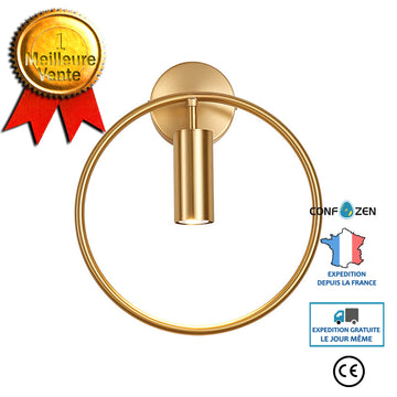 Applique tout en bronze Style nordique Style minimaliste créateur espagnol Tête de lit de chambre Balcon de l'allée